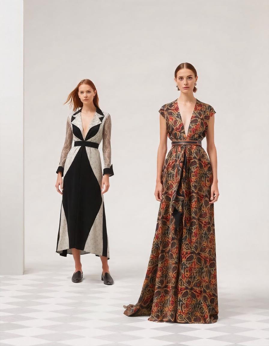 La Marque de Mode Qui Sublime la Robe Longue à Motifs Géométriques I 2024