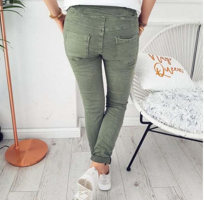 Pantalon slim élastique décontracté