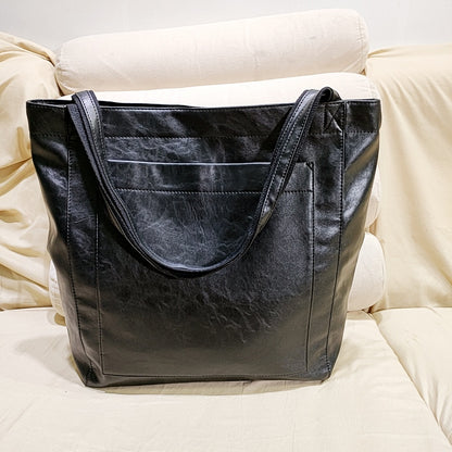 Sac à main fourre-tout en cuir ciré à l'huile