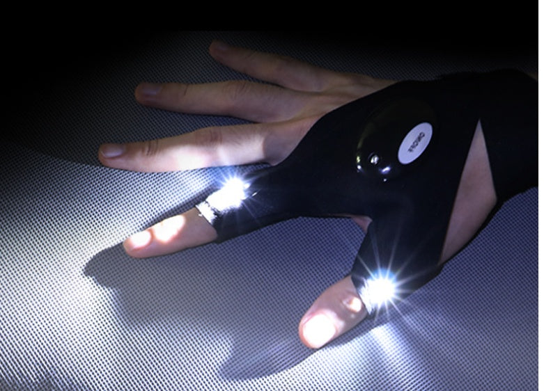 Gants pour lampe de poche LED d'extérieur