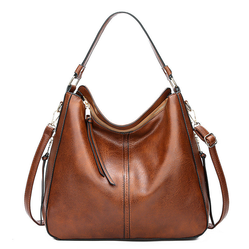 Grand sac fourre-tout en cuir pour femme