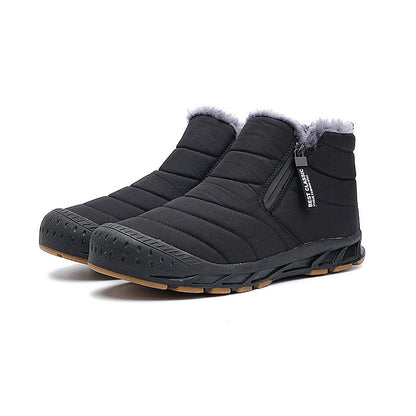 Bottes d'hiver courtes en cuir Snow