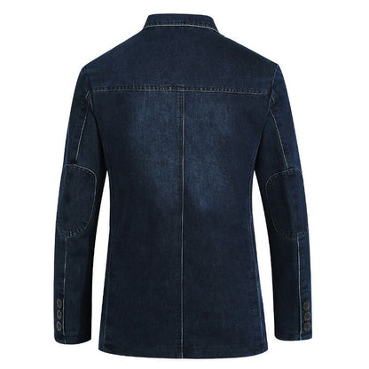 Veste à revers en denim