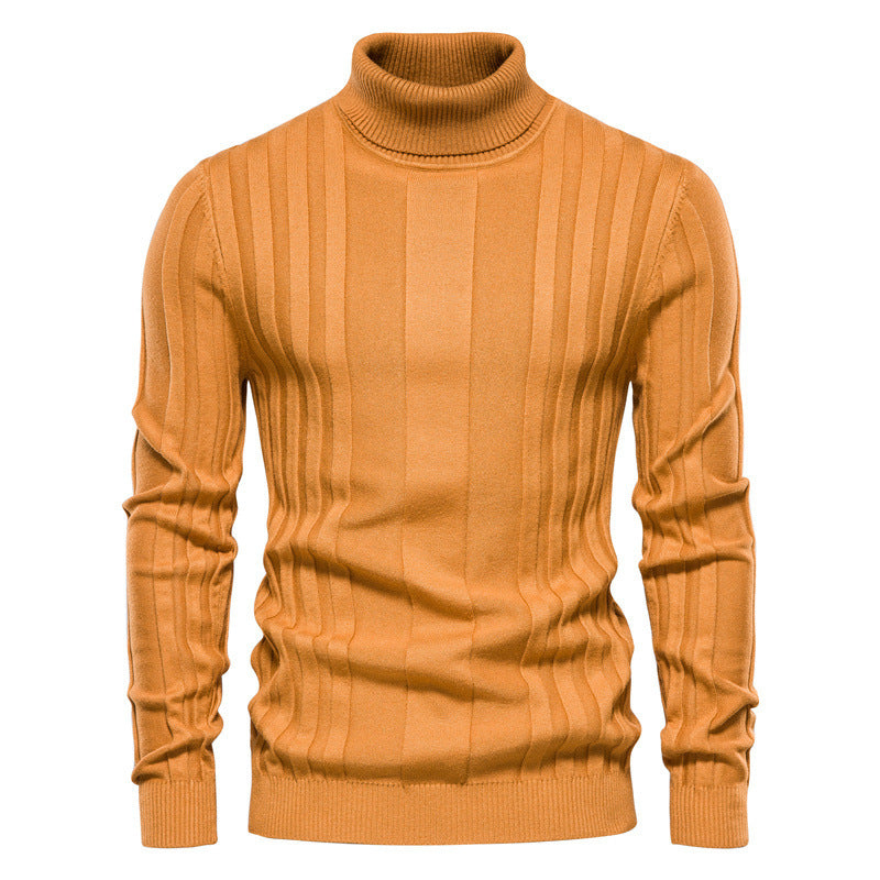 Pull en tricot de couleur unie