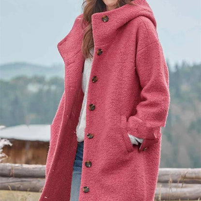 Manteau d'hiver épais et élégant pour femmes