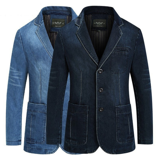 Veste à revers en denim