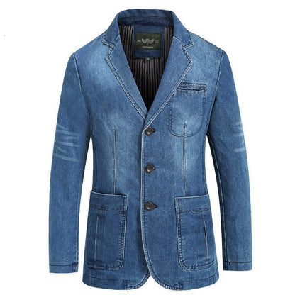 Veste à revers en denim