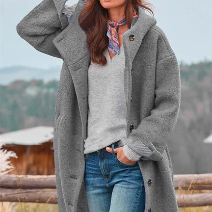 Manteau d'hiver épais et élégant pour femmes