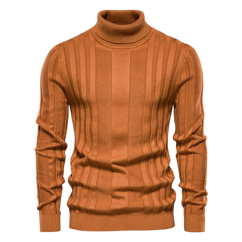 Pull en tricot de couleur unie