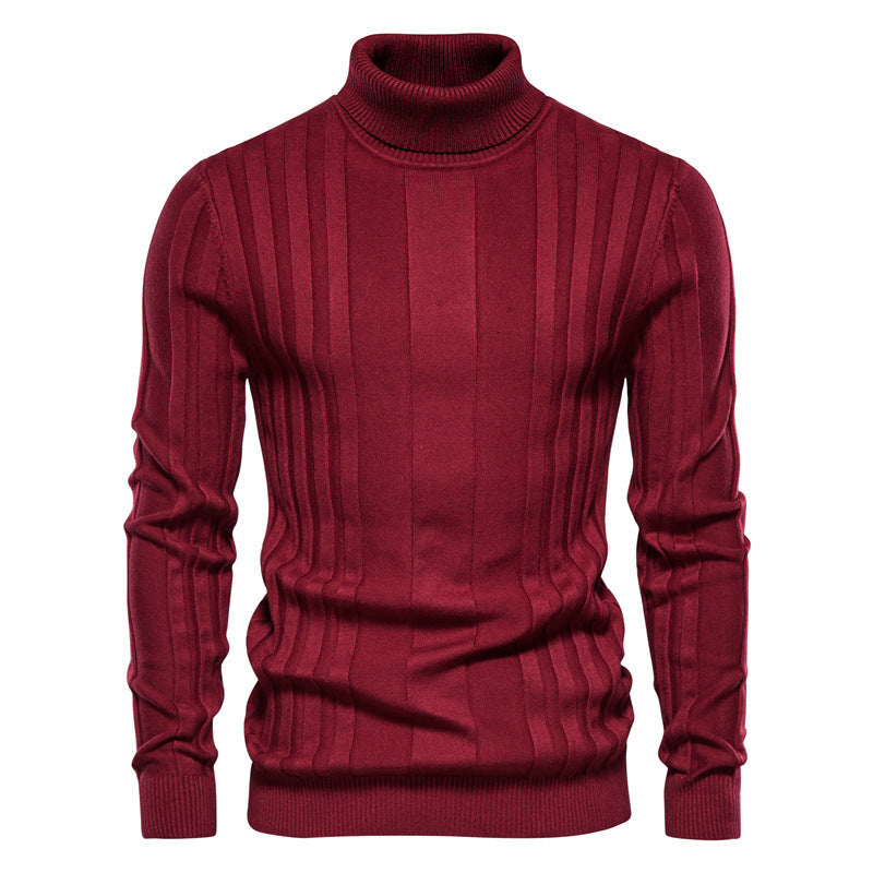 Pull en tricot de couleur unie