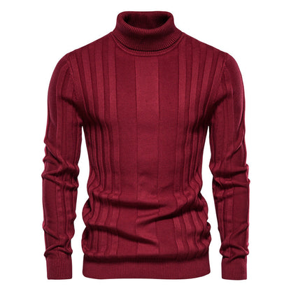 Pull en tricot de couleur unie